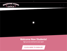 Tablet Screenshot of moonridgeschoolofdance.com